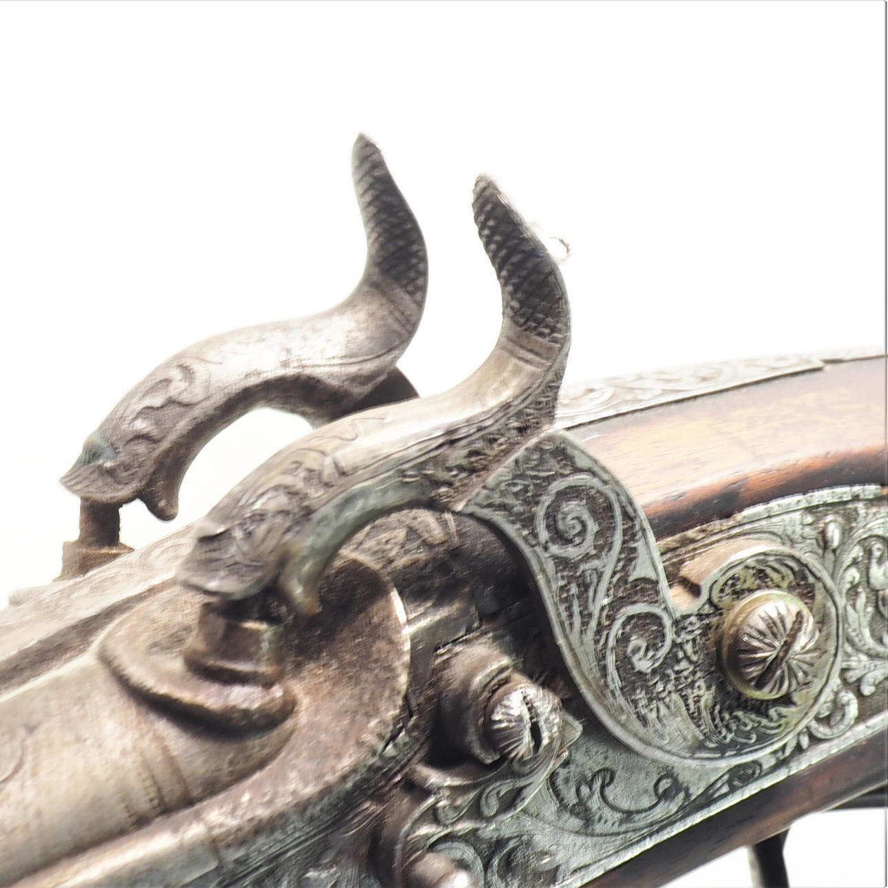 RASCH BRAUNSCHWEIG. blowlock rifle, double barrel.