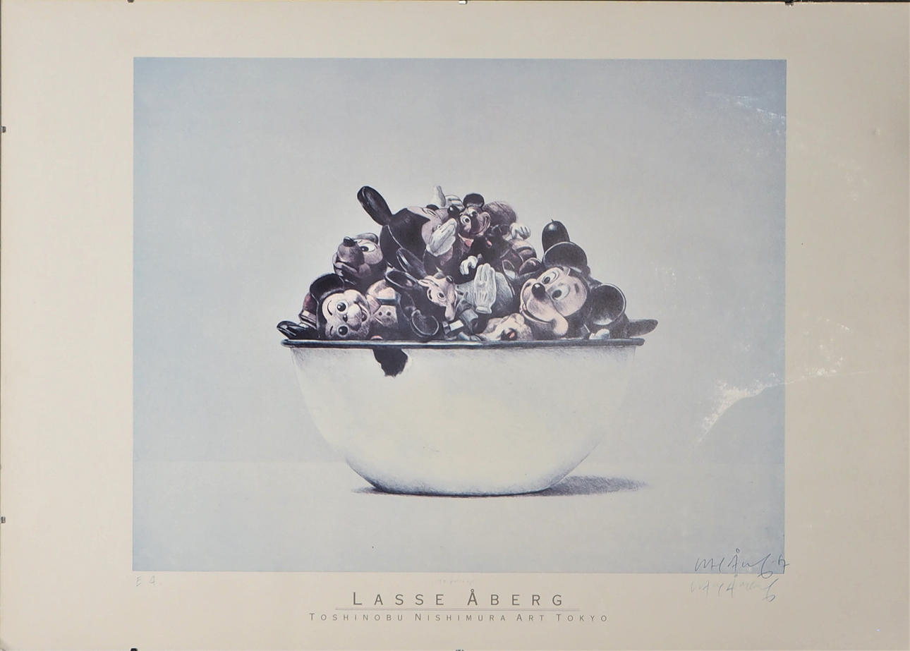 LASSE ÅBERG. E.A tryck, signerad.