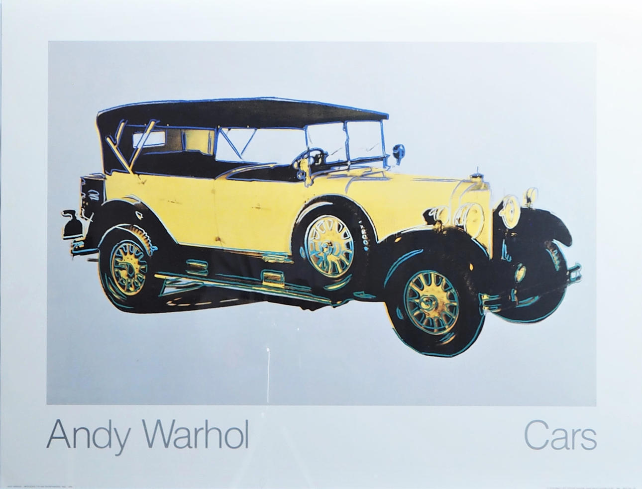 ANDY WARHOL. tryck, "CARS" 1988.