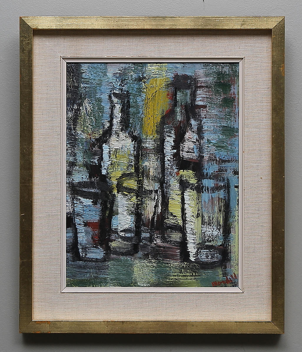 ESKIL NORDELL. "Glas". Olja på pannå. Signerad.