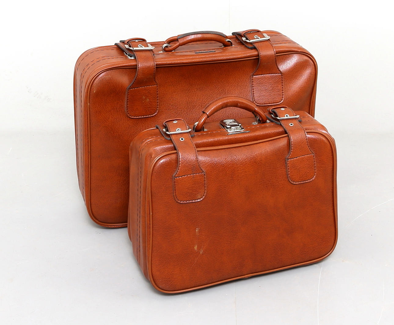 Suitcases, 1 pair, Heidelberger 1960s.