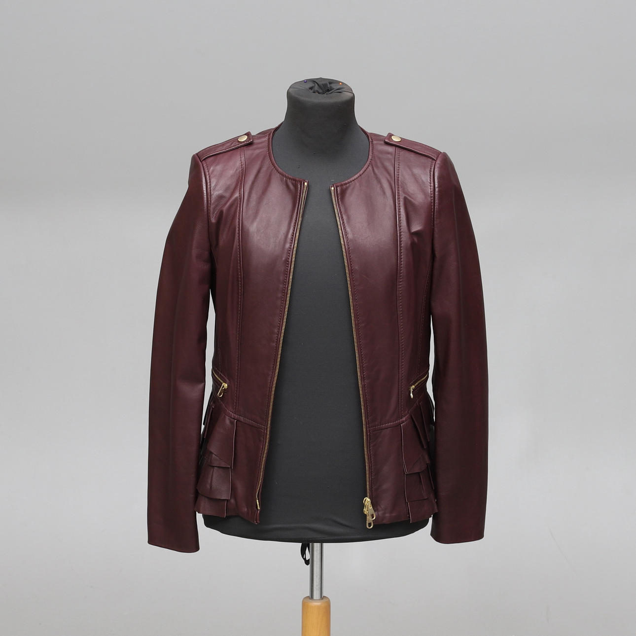 JACKA, skinn, Hugo Boss.