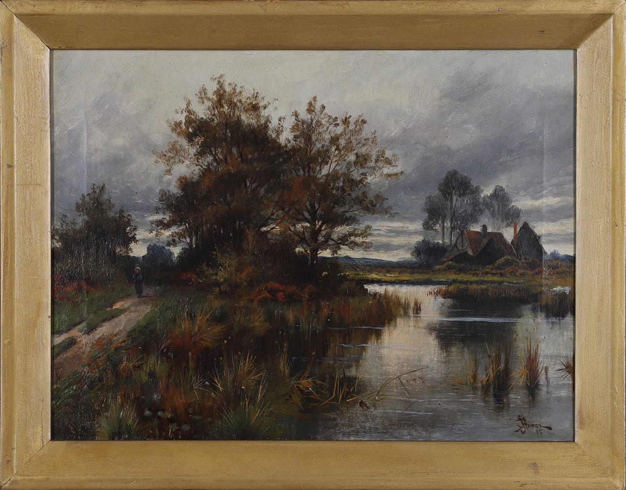 JOHN HENRY BOEL. oil on canvas, signed and dated.