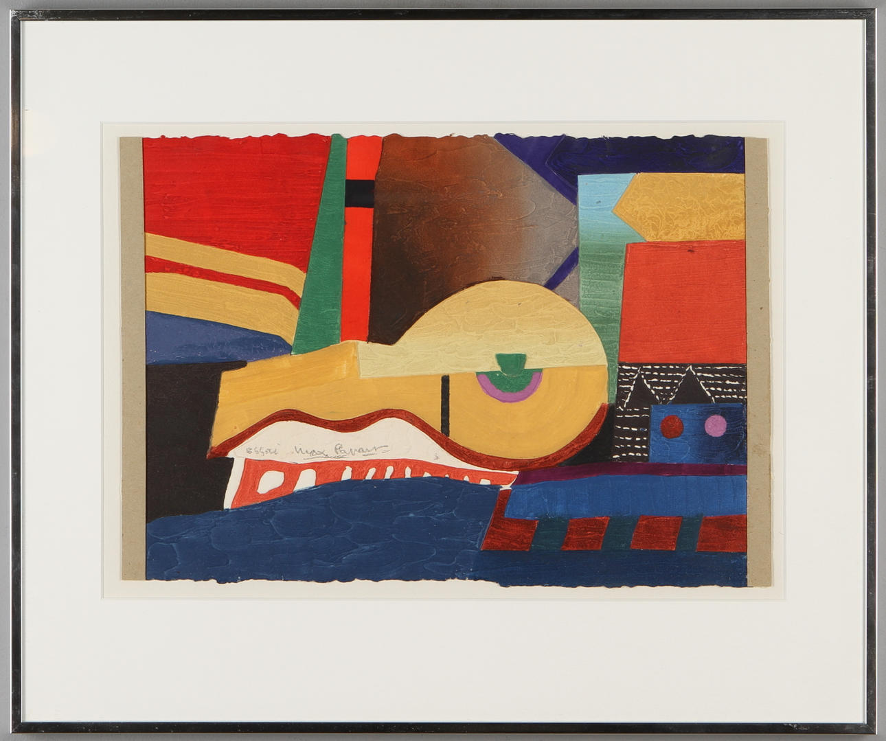 MAX PAPART. "Essai", färgcarborundum, sigenrad.