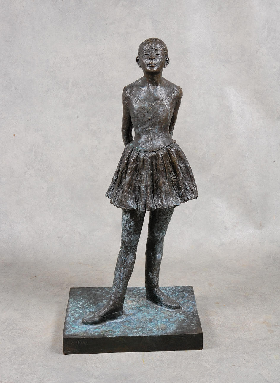 EDGAR DEGAS. EFTER. skulptur brons, " Little Dancer of Fourteen Years " ( 1881 ), numrerad 172 / 350.