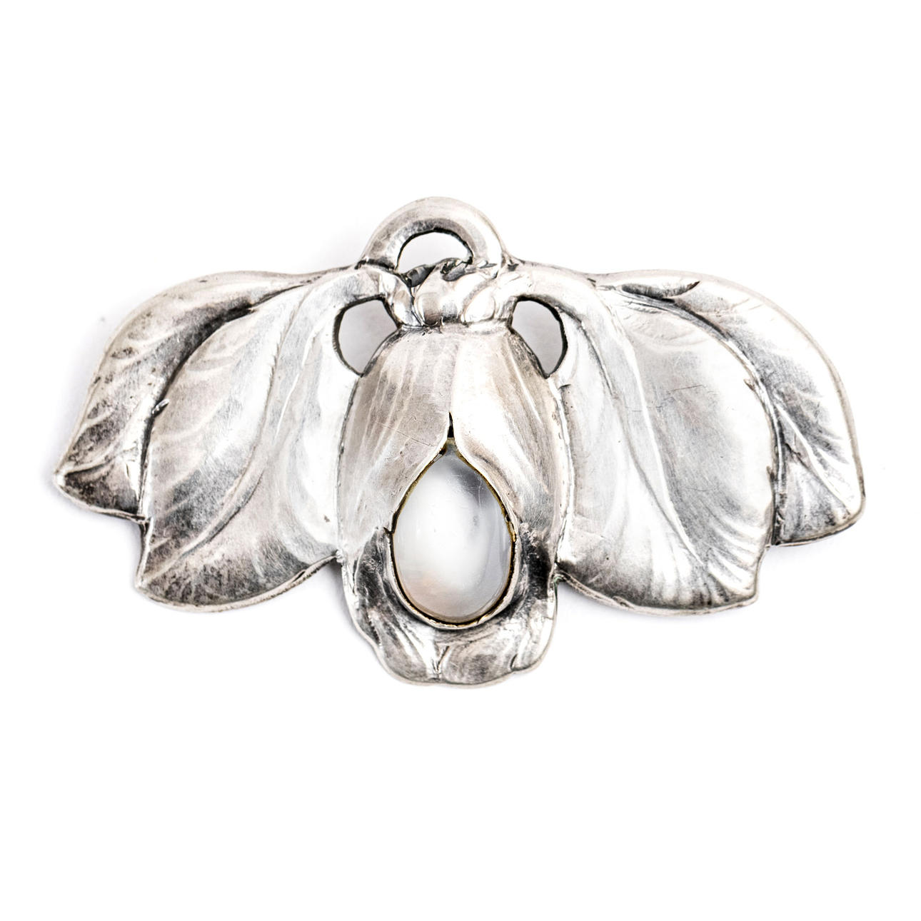 EVALD NIELSEN, broche, sølv, 1900-tallets første halvdel.