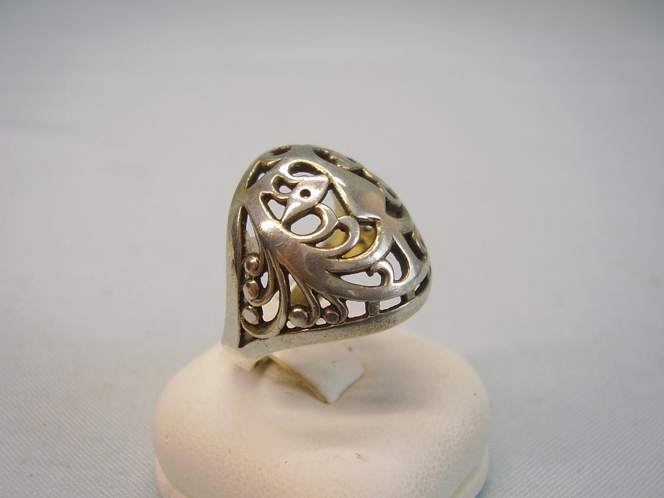 RING RUSSISK ART NOUVEAU SØLV 875.