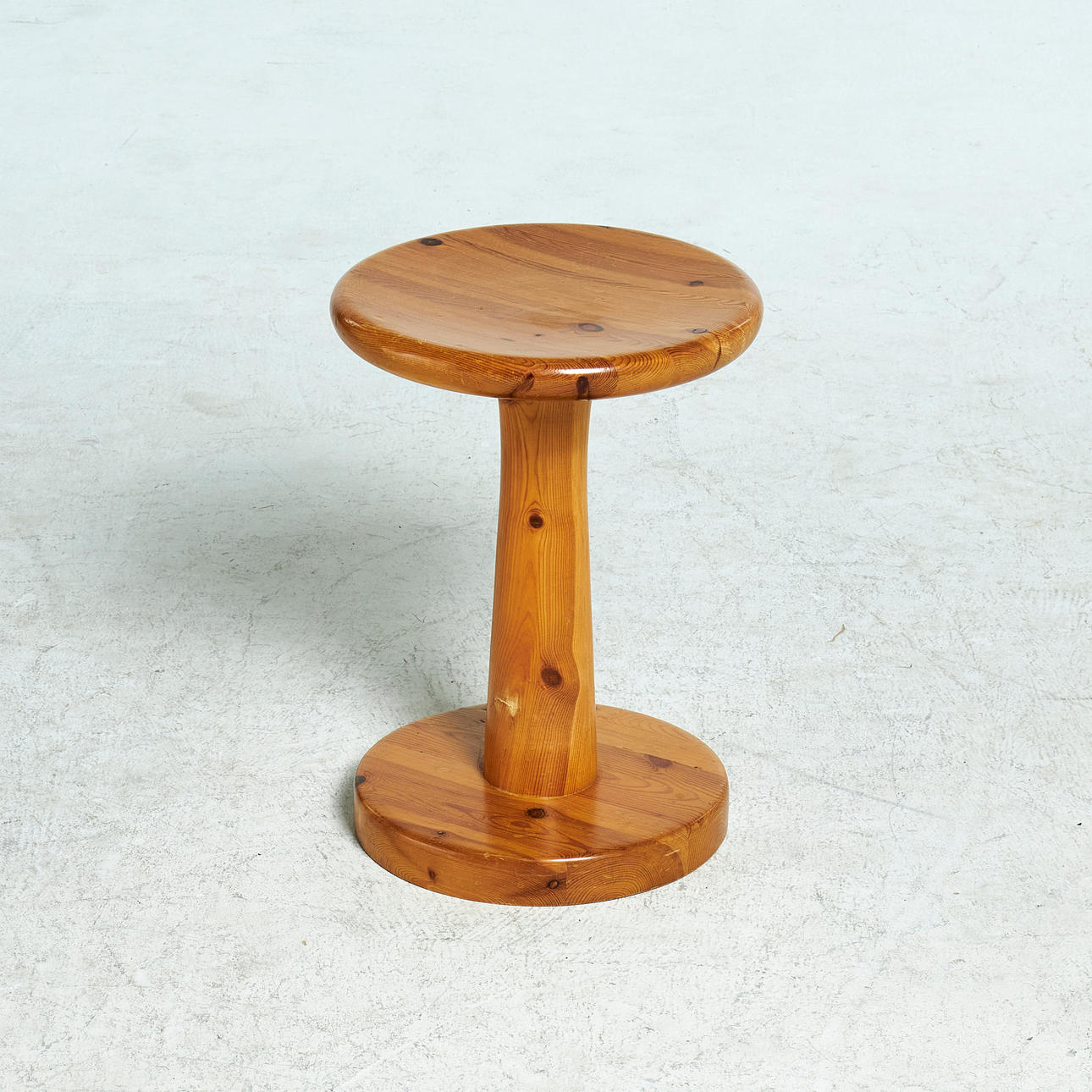 Rainer Daumiller Pine Stool 1970s Set of 6 vintage solid