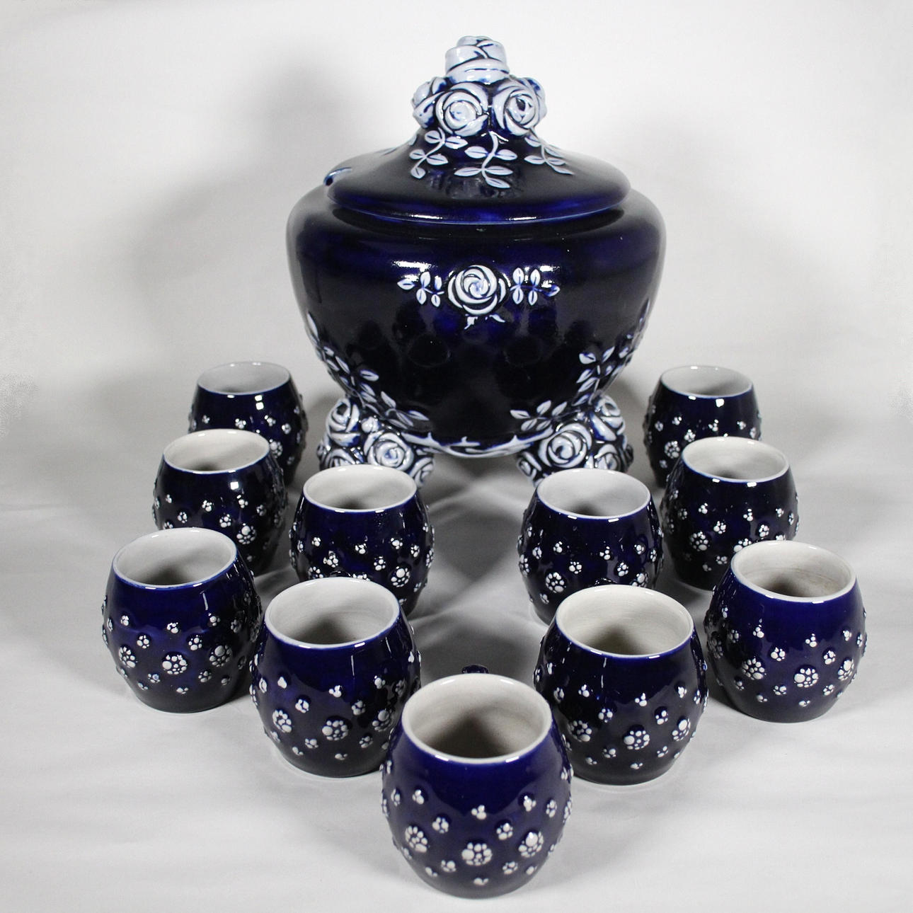 REINHOLD MERKELBACH. Bowle-Service, 12-teilig.