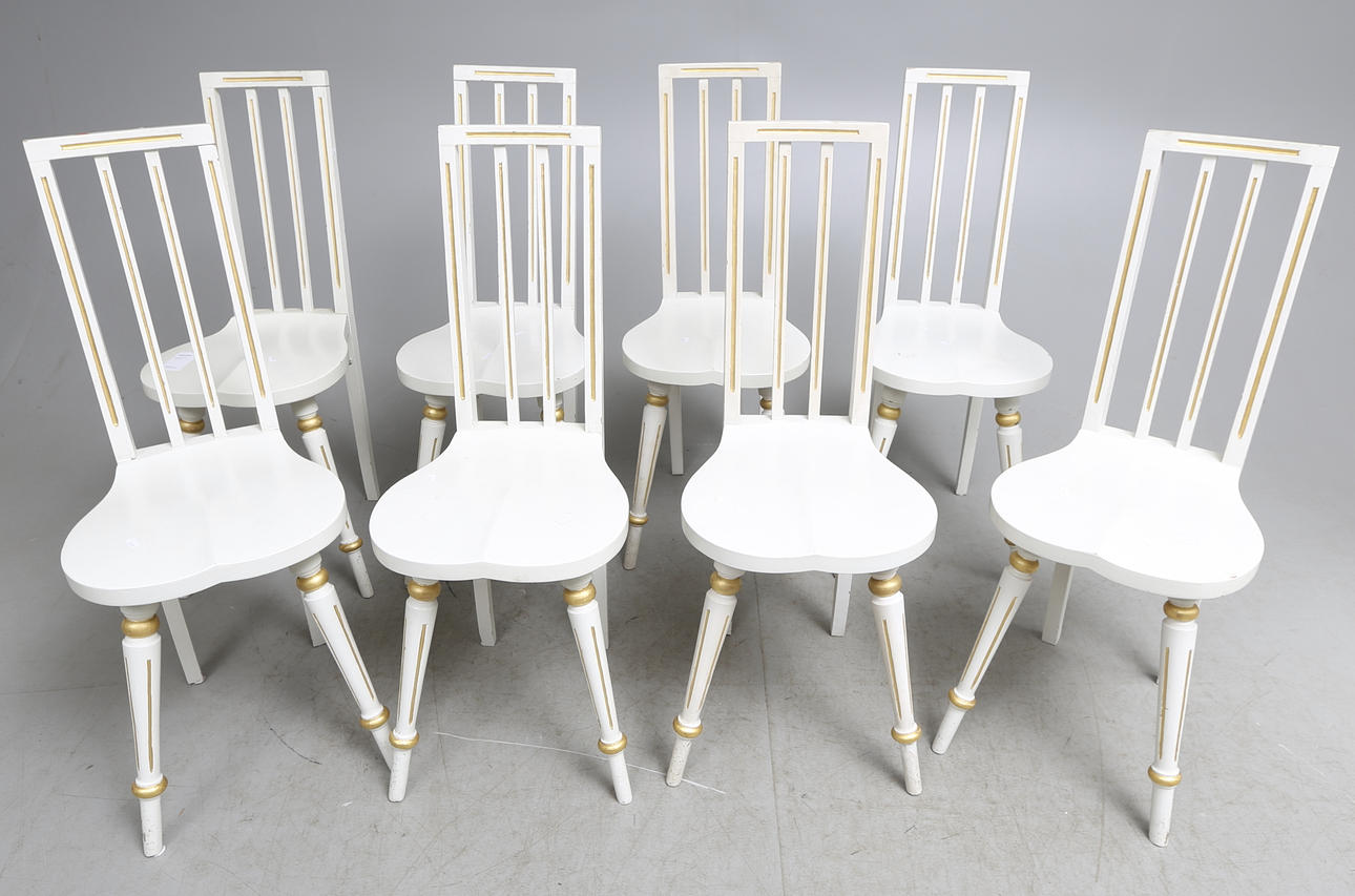 STOLAR, 8 st, Gustaviansk-stil, 1900-tal.