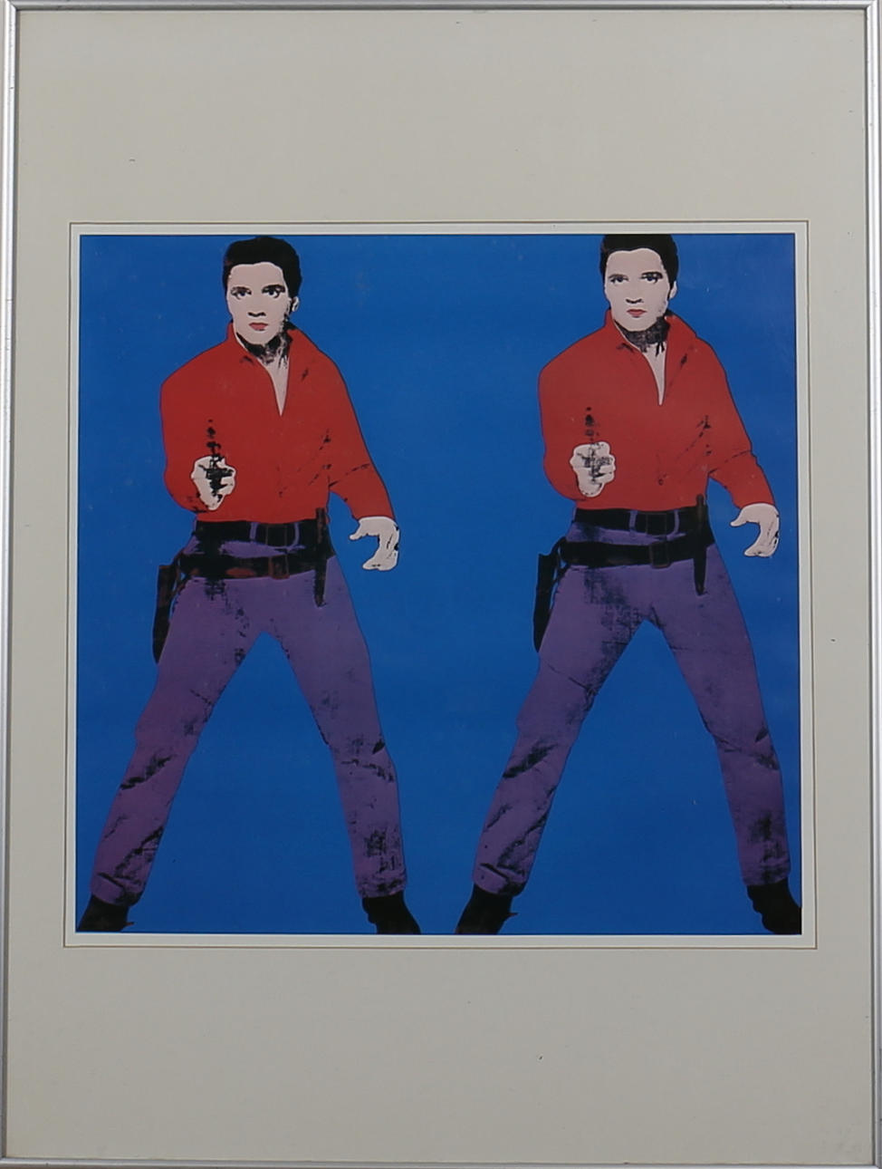 ANDY WARHOL. "Double Elvis". Offsettryck. Osignerad.