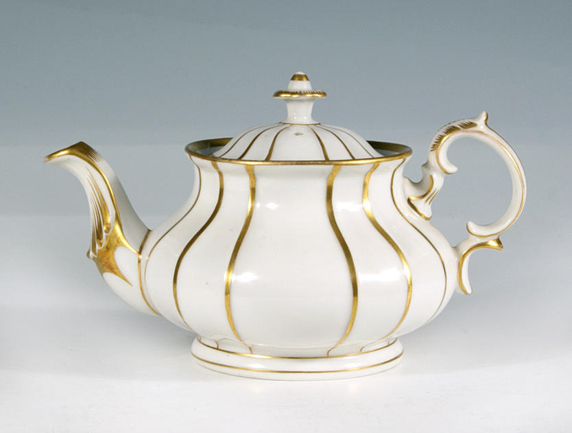 TEKANNA, porslinsfabrik Tielsch, Altwasser. Runt 1860.