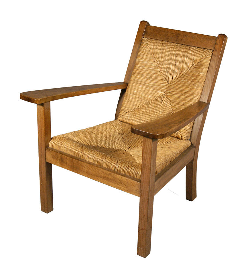 FÅTÖLJ. Worpswede, omkring 1920. Design Willy Ohler, utförande troligen snickeri stad Erich Schultz.