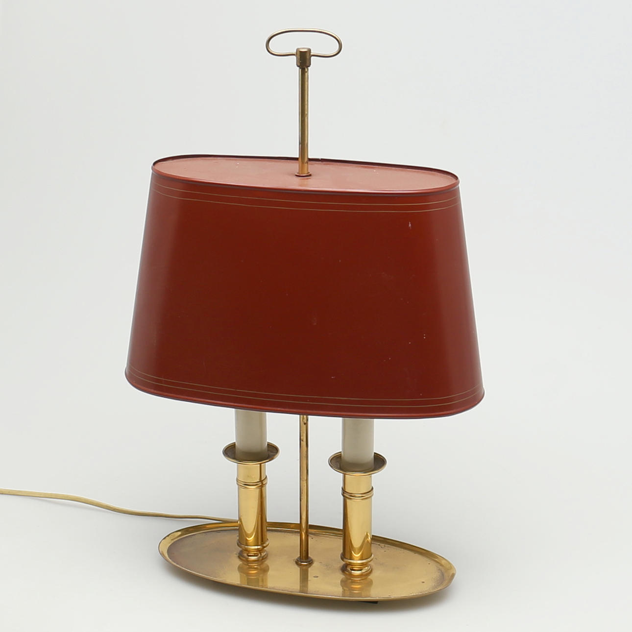 BORDSARMATUR i mässing och plåt. Dansk design. 1960-tal.