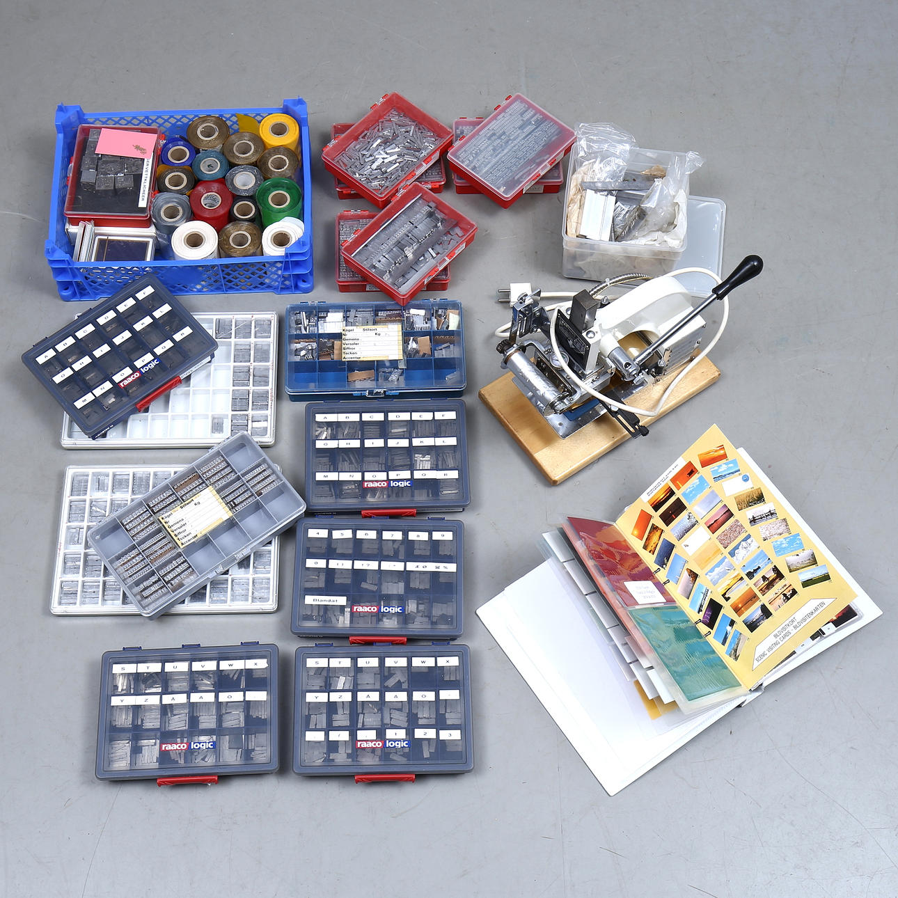 SLE HOT PRINTER, Embossing machine, HP-800, with accessories.