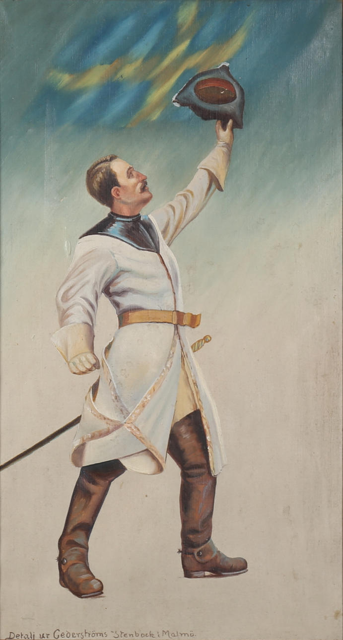 OIDENTIFIERAD KONSTNÄR. Karolin. Kopia efter Gustaf Cederström, olja på duk, osignerad.