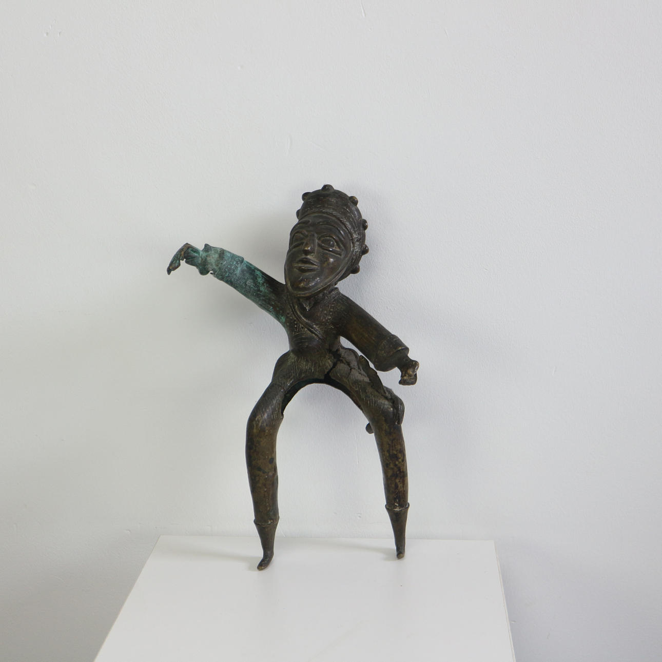 BENIN "HORSEMAN" BRONZE ANTIQUE.