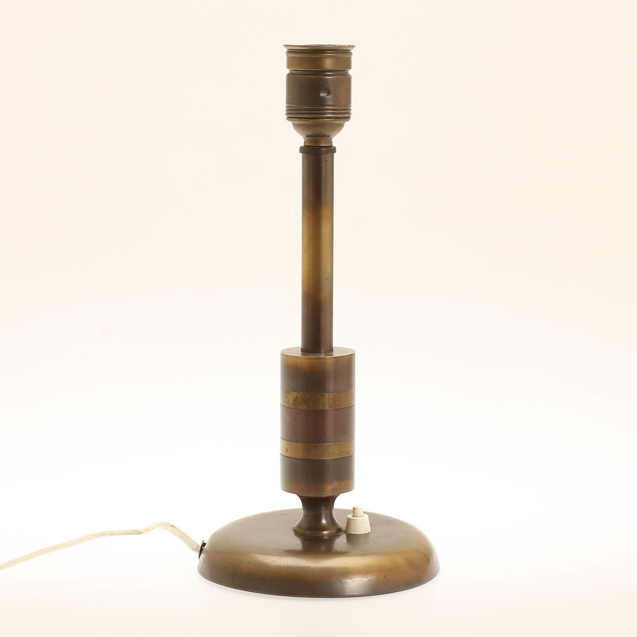 TABLE LAMP, brass, marked 41/2.