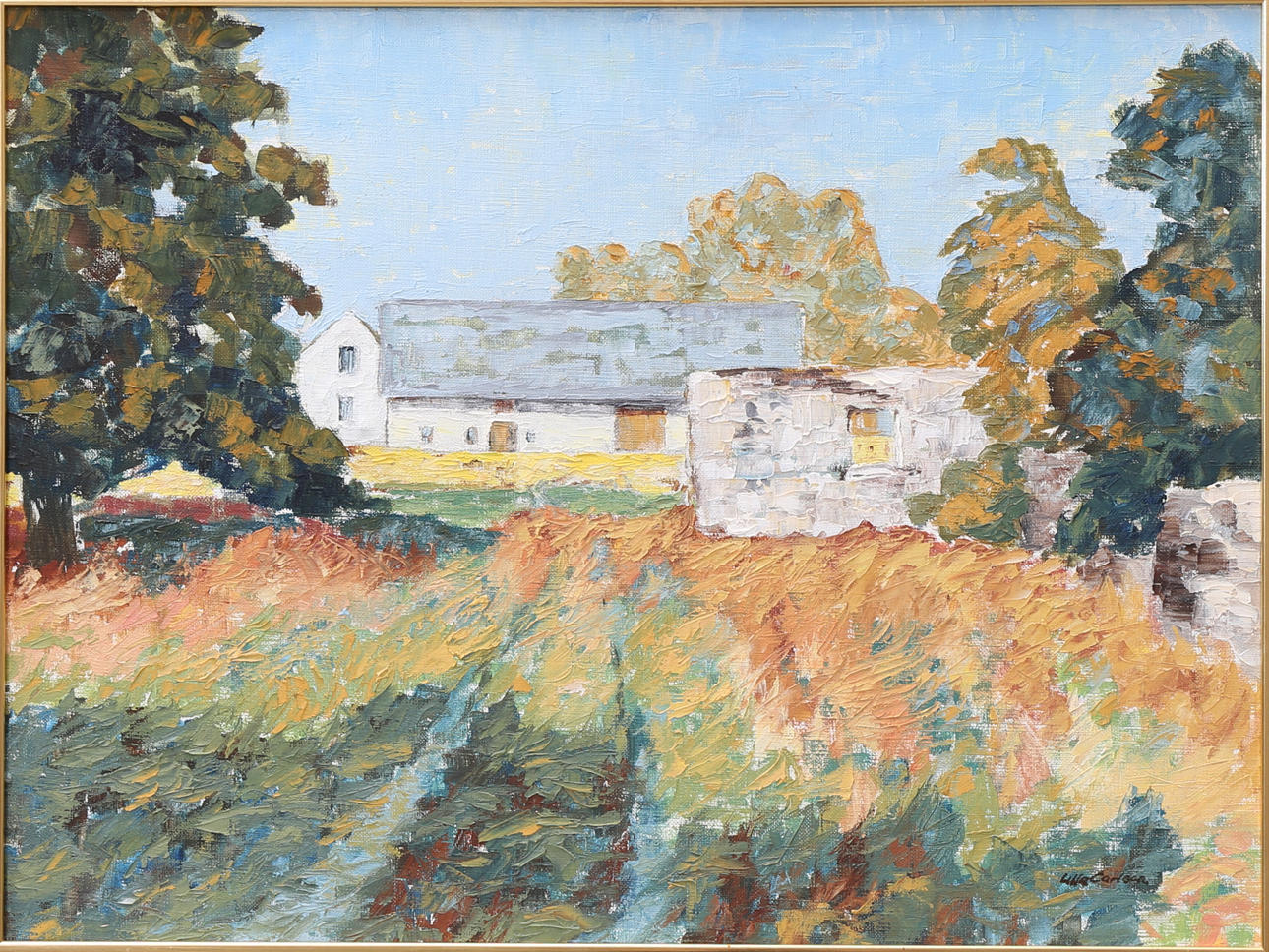 ULLA CARLSON HEDIN. Oil on canvas, signed.