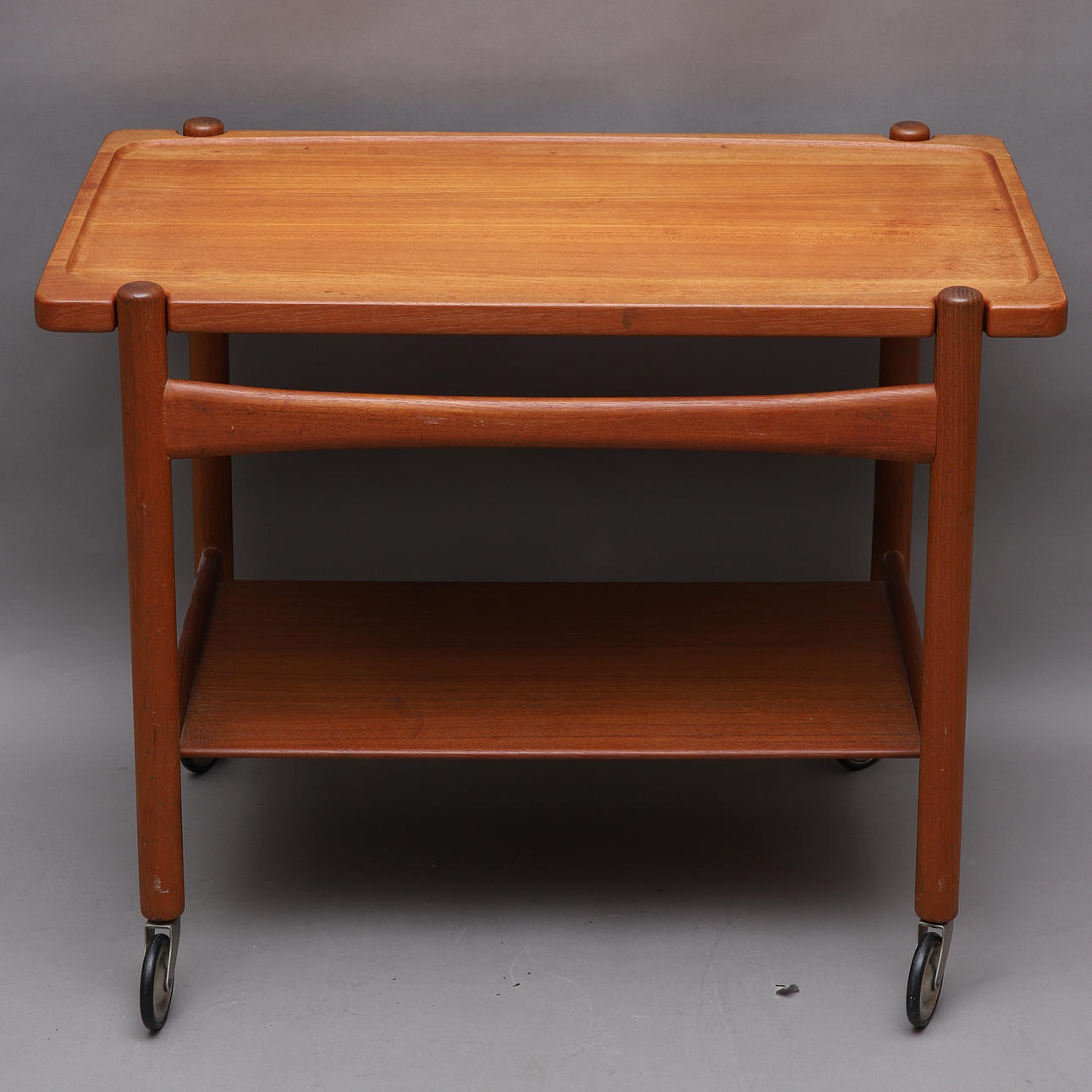 HANS J WEGNER. serving trolley, teak, for Andreas Tuck, Denmark.