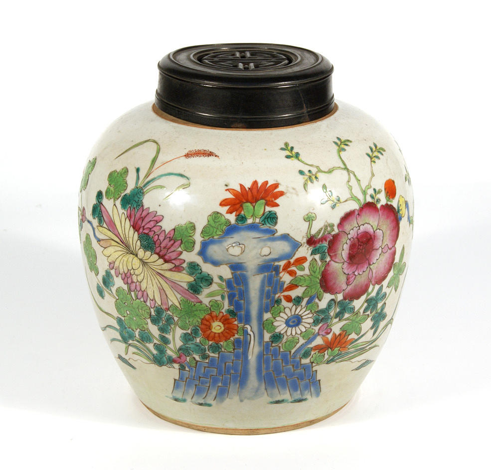 LOCK VAS. Kina, sent 1700/tidigt 1800-tal (Qingdynastin).