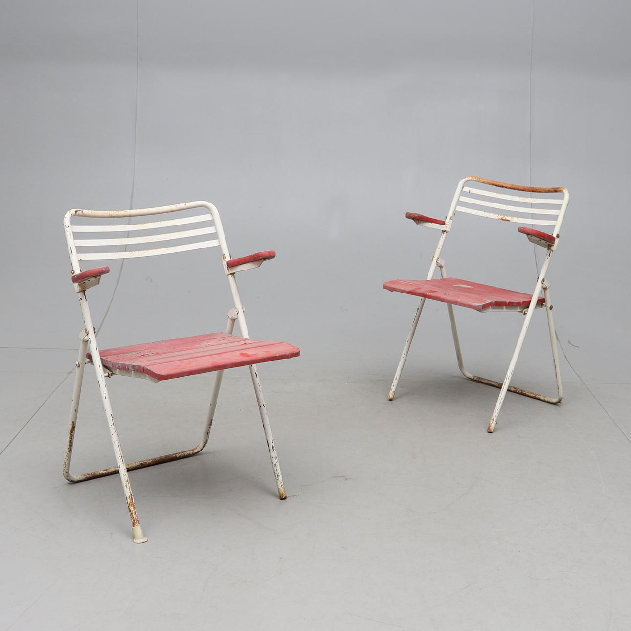 FALL CHAIRS, 2 pcs, Grythyttan, mid-20th century.