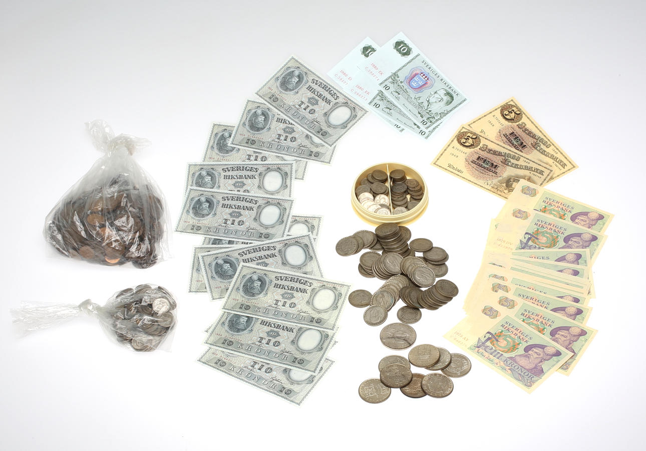 MYNT och SEDELSAMLING.