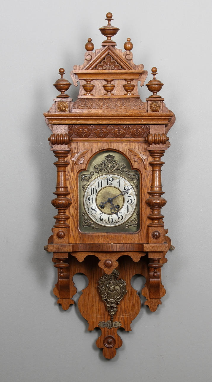 VÄGGUR, ek, Gustav Becker, omkring 1900.