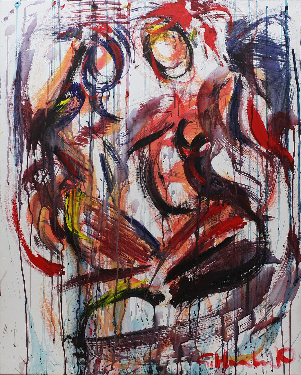 GÖRAN HAUSENKAMP. Modeller. Akryl på duk. Signerad G. Hausenkamp.