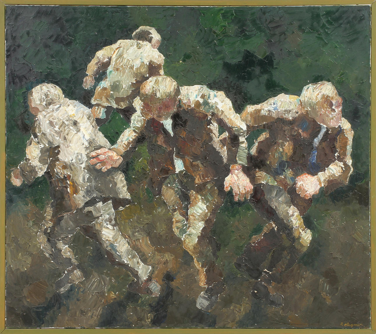 RUNE HAGMAN. "Oro", olja på duk, sign.