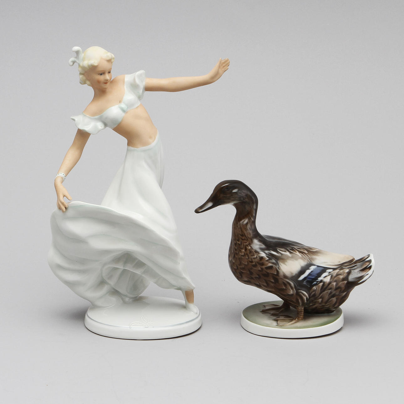 FIGURINER, 2 st, Rosenthal samt Schaubach.