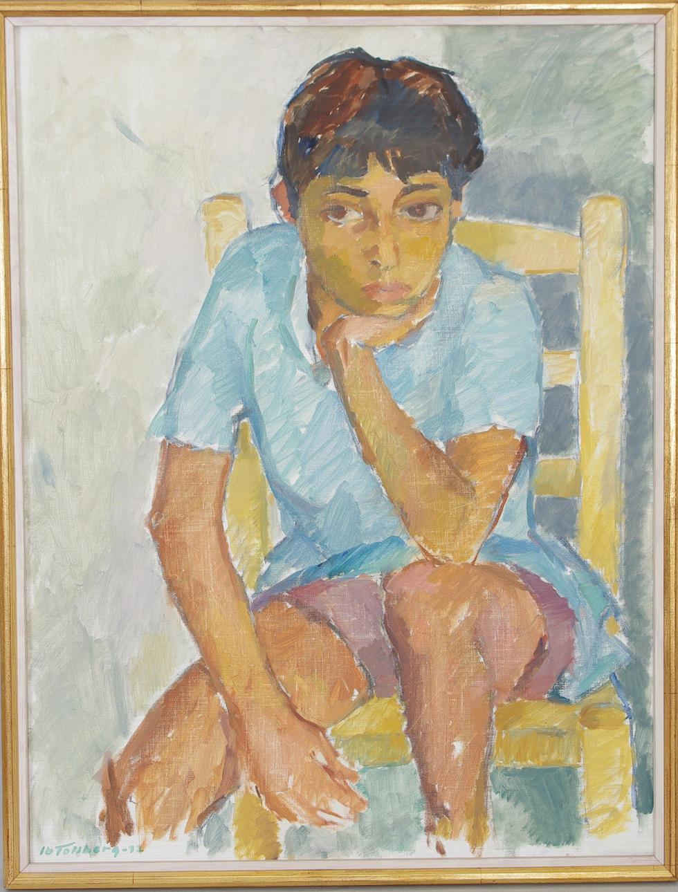 IB TOLLBERG. "Spansk grabb", olja på duk, signerad -72.