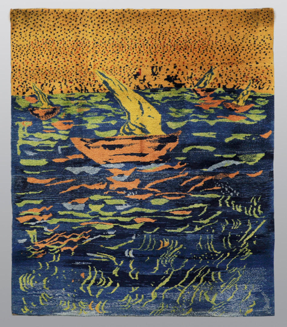 CARPET, Persian Gebbeh, 235 x 198 cm.