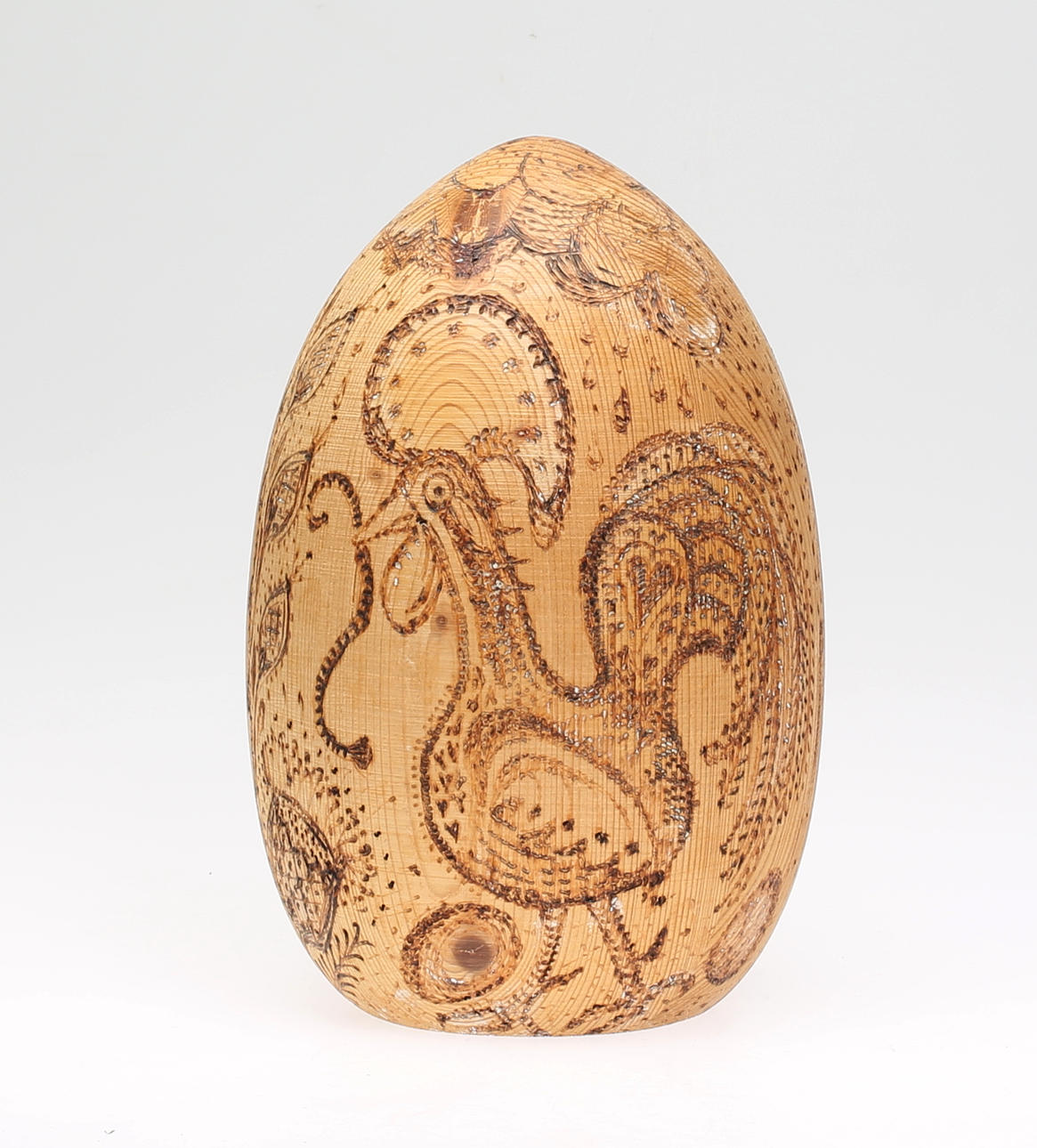 ANNE MARIA HOKE. Träskulptur, signerad och daterad Anne Maria Hoke 12/4/1977.