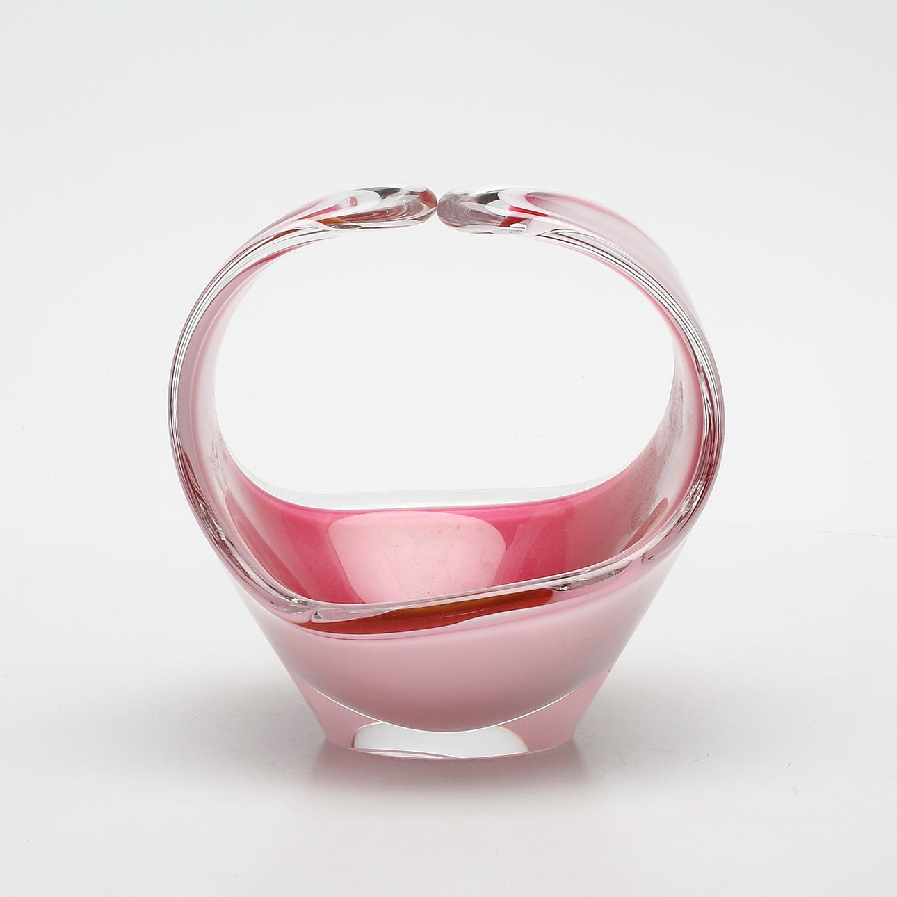 SKÅL, glas, "Coquille" Paul Kedelv, Flygsfors, signerad.