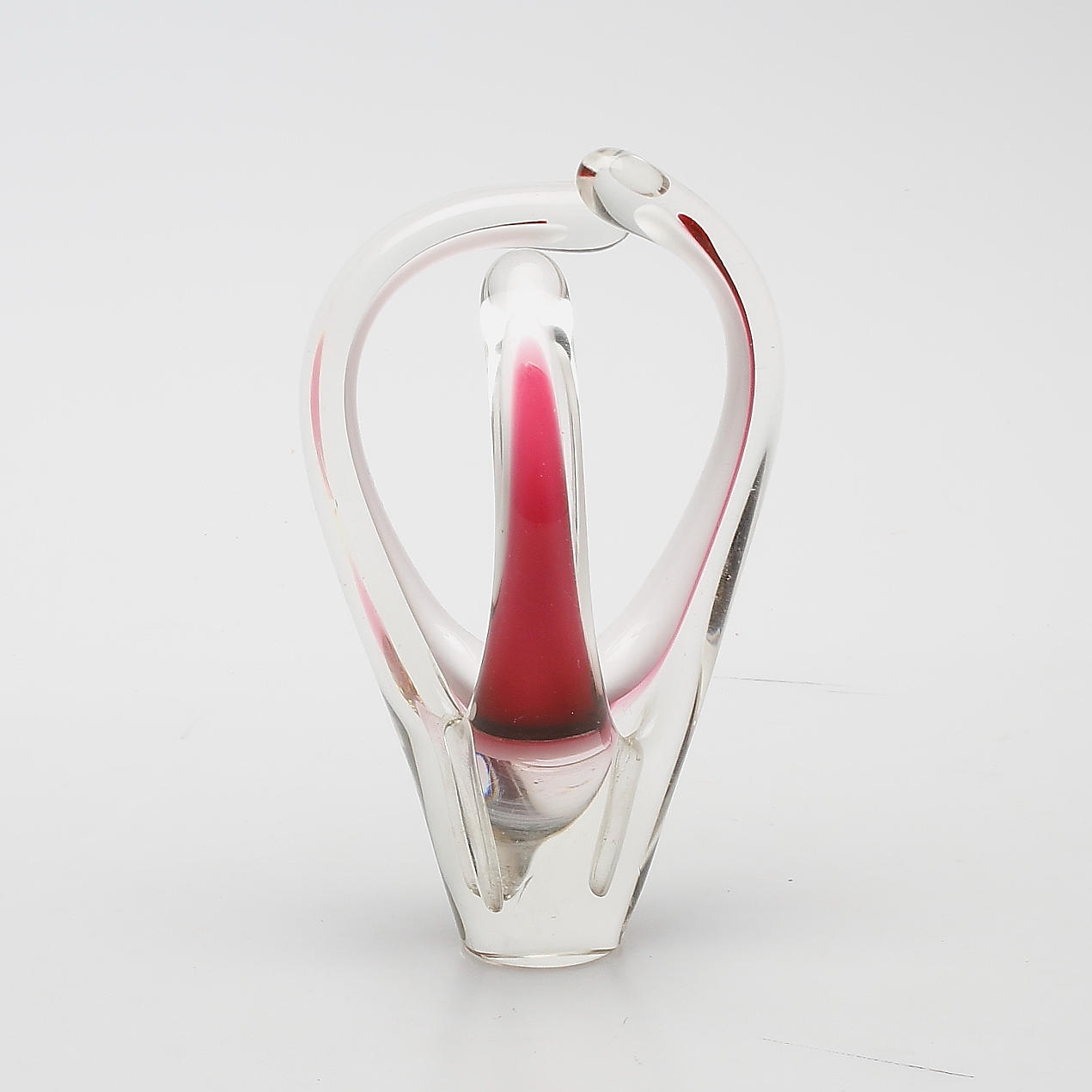 VAS, glas, Paul Kedelv, Flygsfors 1955, signerad.