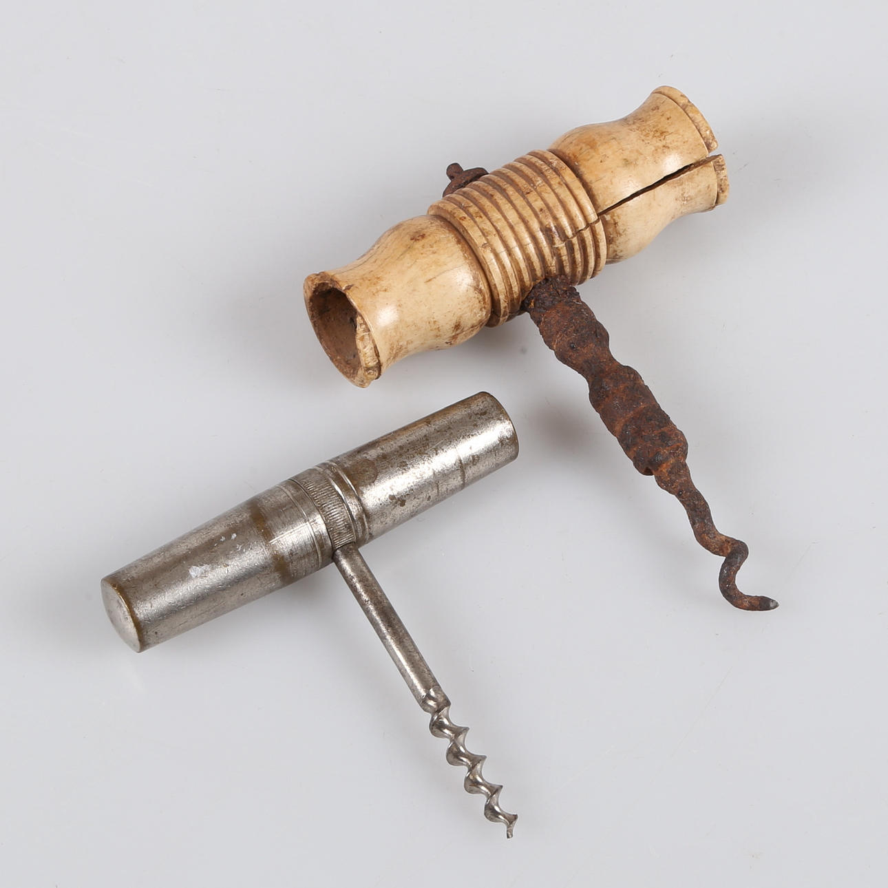 CORK SCREWDRIVER, 2 pcs, 1890s/early 2000s, Germany.