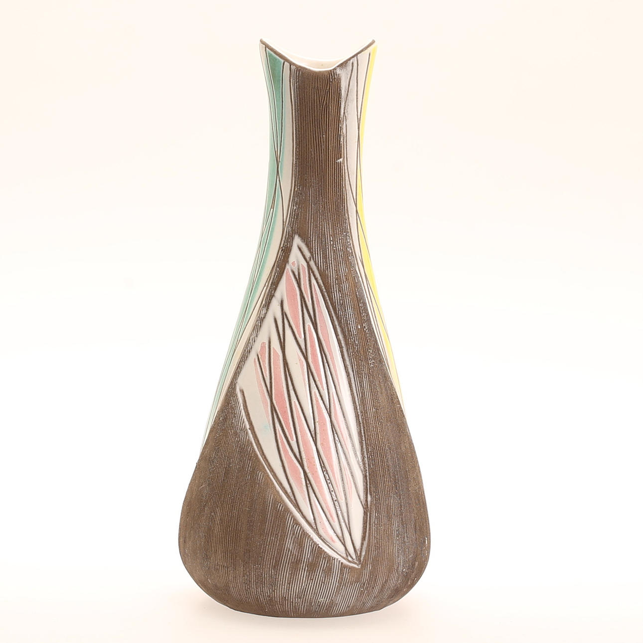 VASE, earthenware, "Sagina", Mari Simmulson, Upsala-Ekeby, 1963.