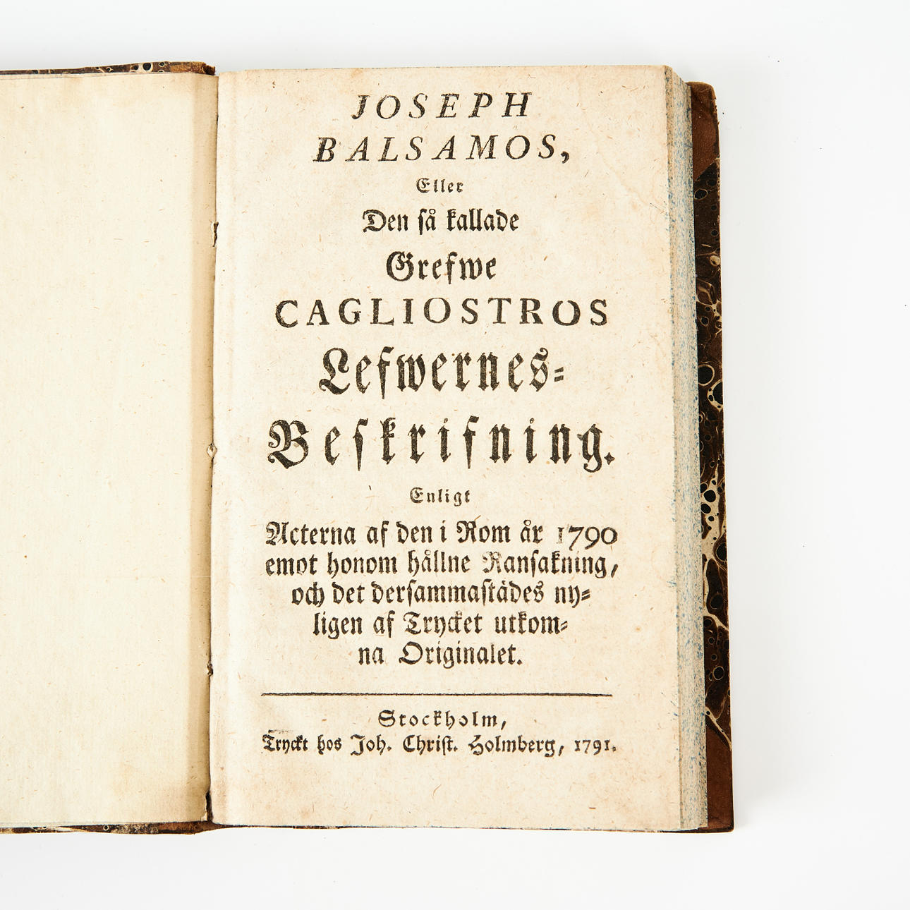 Freemasonry about Count Cagliostro.