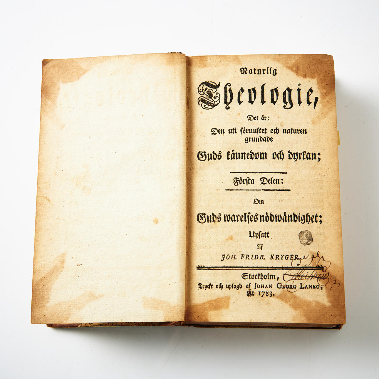 KRYGERIN LUONNOLLINEN TEOLOGIA.