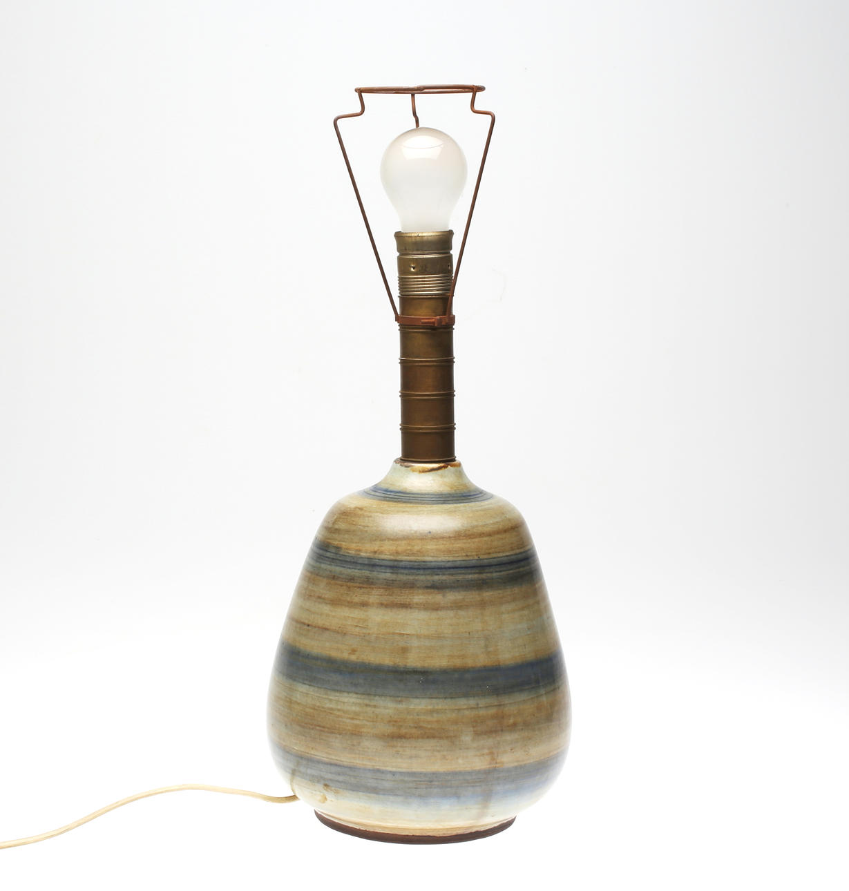 GETRUD LÖNEGREN. Bordslampa, Stengods, Rörstrand.