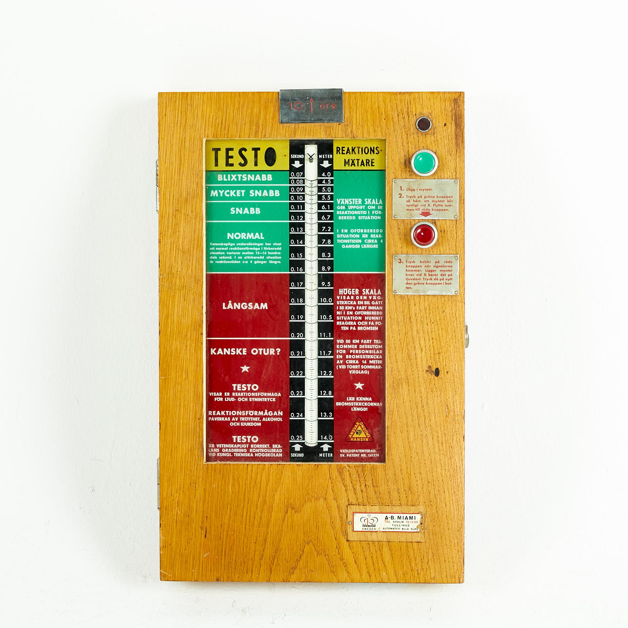 GAMING MACHINE, Testo, Reaction Meter, Sweden.