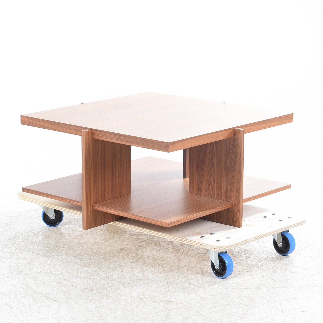 COFFEE TABLE, Frank Lloyd Wright for Cassina, "Lewis Coffee Table" 623", walnut.