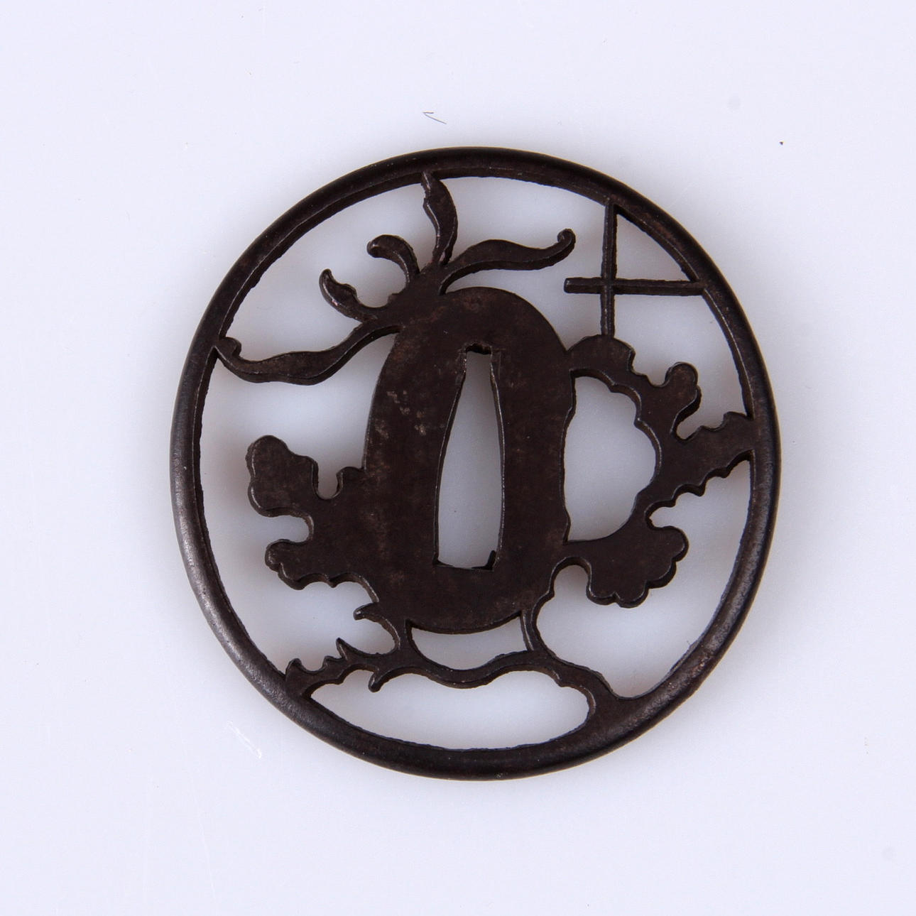 TSUBA, järn, Japan.