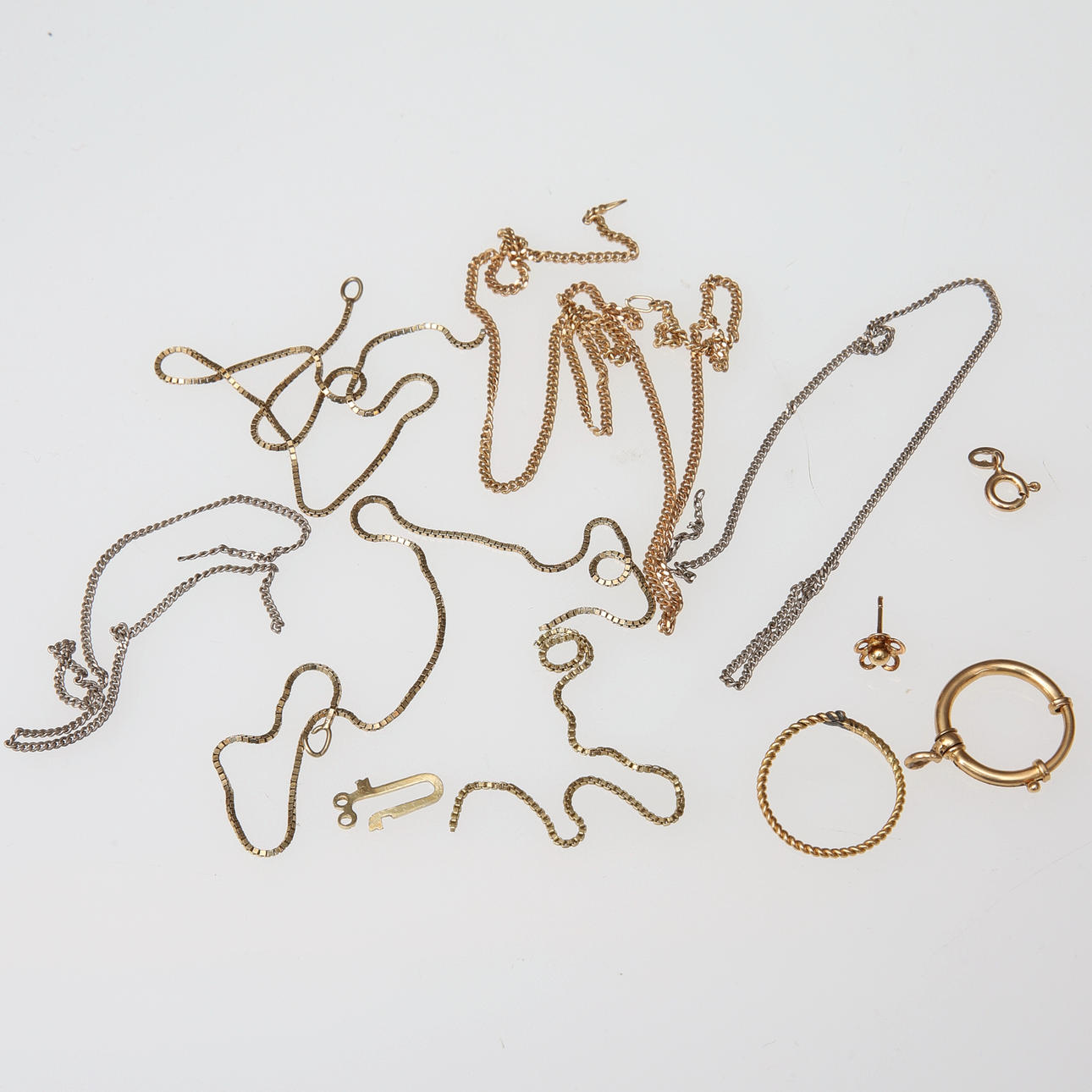 SCHROTT GOLD & SCHROTT SILBER, ca. 3,4 + 8,9 Gramm.