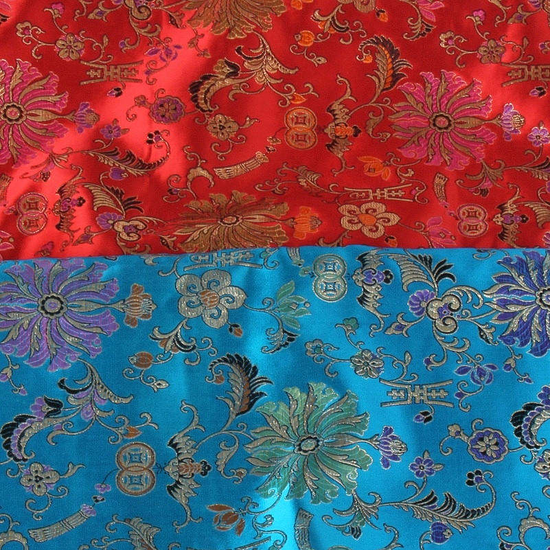 TYGER, 2 st. polyester med orientaliskt broderi, 2 x 10 m.