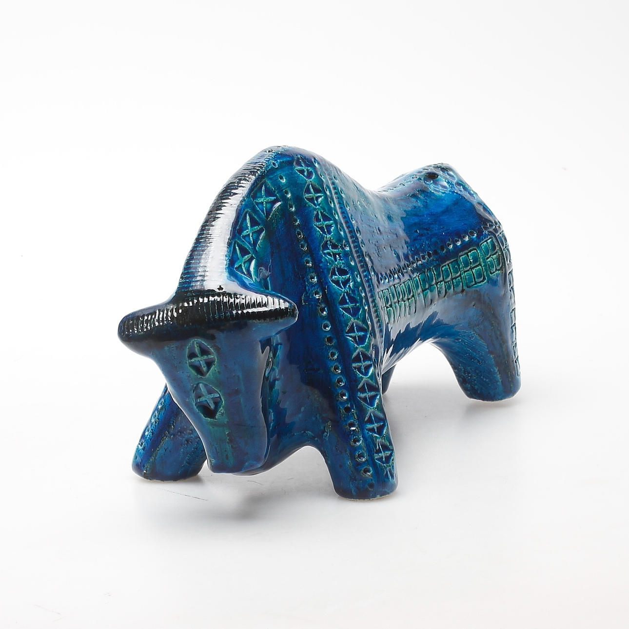 SKULPTUR, chamotte, Aldo Londi, Bitossi, Rimini Blu, 1900-talets andra hälft.