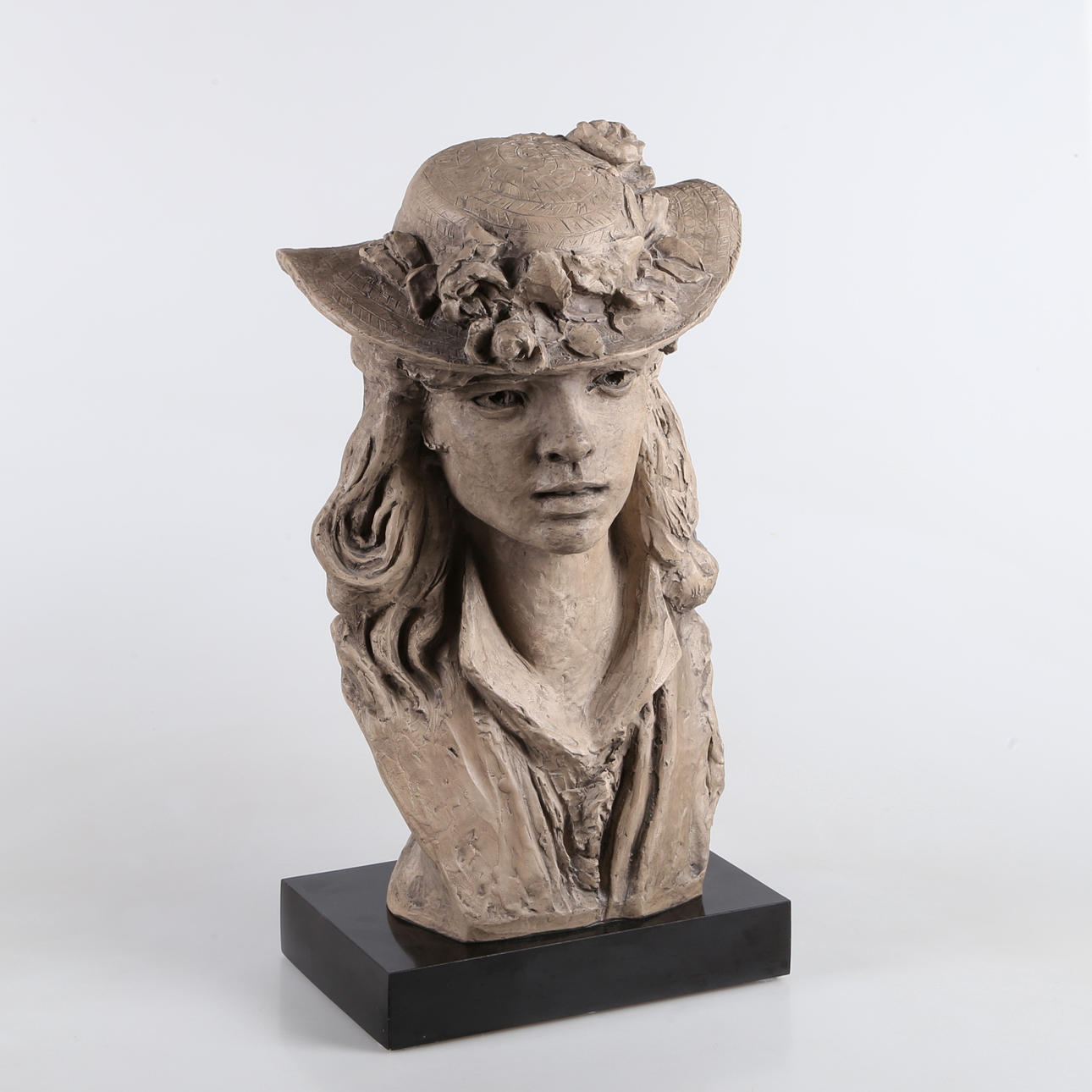 BUST, plaster, after Rodin, Austin Production.