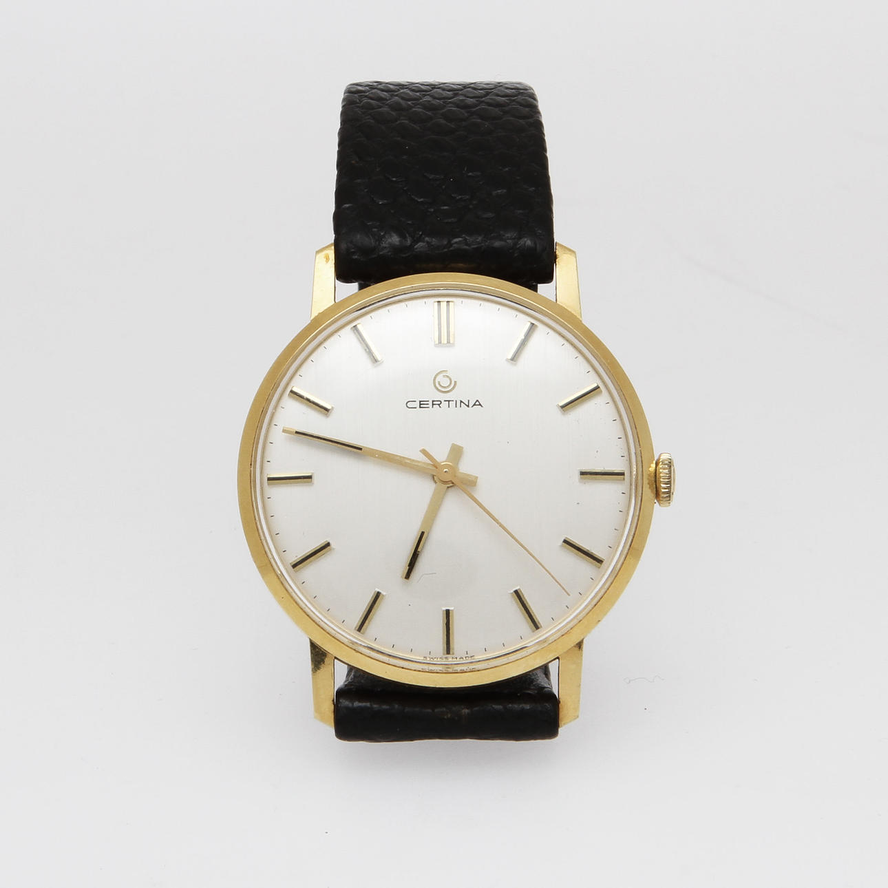 HERRARMBANDSUR, Certina, 18k i ur.