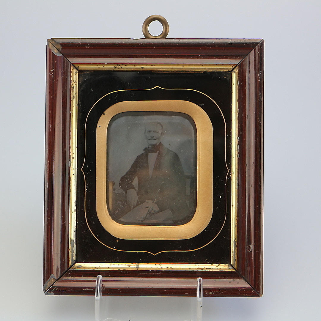 DAGUERREOTYPIE HERRENPORTRAIT 1850.